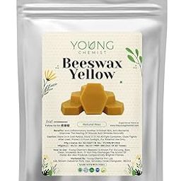 YOUNG CHEMIST Natural Unrefined Raw Yellow Beeswax for Candle Making, Home and Kitchen Project Use and, Body Care 100 GM-image-67