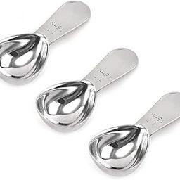 Coffee Spoon 3-Piece Set Stainless Steel Coffee Measuring Spoon, 1-tbsp Short Handle Spoon Measuring Spoon (15 ml, Silver) Suitable for Grinding Coffee, Milk, Powder-22