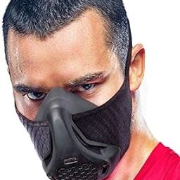 Training Mask High Altitude Mask - for Gym Workouts, Running, Cycling, Elevation, Cardio - Fitness Training Mask - Hypoxic Resistance o2 2 3 - Lung Breathing Exercise [Black + Case]-image-51