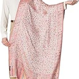 Womens Extra Soft Bamboo Stole, Ethnic Weave Design, Multicoloured-2