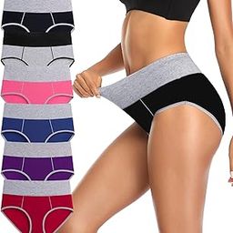 Womens Underwear, Underwear for Women High Waist Underwear Women No Muffin Briefs Panties and Plus Size-image-39