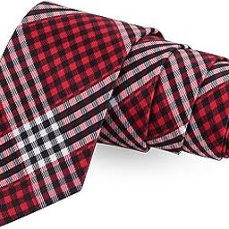 The Little Checks Black Colored Microfiber Necktie For Men-image-79