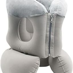 Inflatable Travel Pillow Compact Head Support Pillow for Sleeping Car Office-image-8