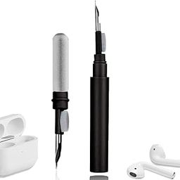 FACTOTECH Air- pods Cleaner Kit,Earbuds Cleaning kit for Air-pods Pro 1 2 3, Multi-Function Cleaning Tool with Brush Flocking Sponge for Wireless Earphones Bluetooth Head-(Black)-image-95