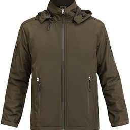 100% Polyester Anti Pilling Waterproof and Windcheater Fleece lining Army -Tactical Jacket For Men-image-37