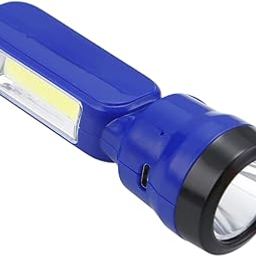 WRENS 25watt Lasar +15watt COB Rechargeable Led Torch Light Long Range Emergency Light Rechargeable Torch with 1200 mAh Lithium Battery (Blue)-picture-42