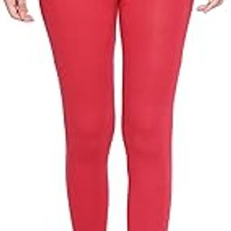 Cotton-Blend Leggings for Women Red-image-40