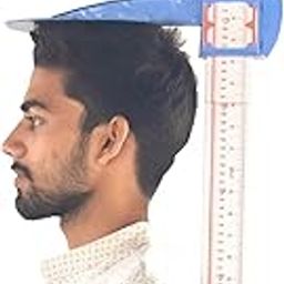 SURGIGUARD Plastic Height Stand Measuring Scale (Stadiometer) For Adults & Children 210 Cm With Unbreakable Base (White) Adult Height Gauge & Stadiometer (Without Weighing Machine)-13