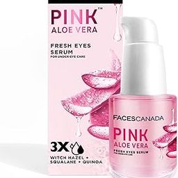 FACESCANADA Pink Aloe Vera Fresh Eyes Serum For Under-Eye Care, 15ml | Squalene, Witch Hazel & Quinoa Extracts | Anti-Ageing, Brightening & Intense Hydration | Helps Reduce Puffy Eyes & Dark Circles-image-25
