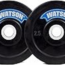 WATSON gym rubber plates,10kg (2.5x4) Rubber Dumbbell Plate, 25mm for Home, Professional Exercise, Gym Weight Plates, home gym equipments for men-image-4