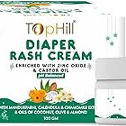 Tophill Diaper Rash Cream 100 gm I Enriched with Zinc oxide, Castor oil, Coconut Oil, Olive Oil & Almond Oil I Relieves Rashes, Reduces Redness & Aloe Vera extracts (200 ml) | Combo-image-77