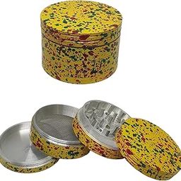 Aum Shakti Creation Herb Grinder Metal Crusher, Assorted Colours Metal Crusher, Weed herb Grinder (55 MM)-image-9