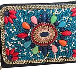 Banjara Edition:- Beaded Boho Style 9 Card Slots Holder Wallet-11
