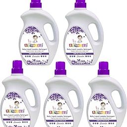 Bunniez Baby Liquid Detergent for clothes with Lavender Fragrance with No Chemicals for soft clothes 100% safe to use - Pack of 5 (1 litre x 5)-image-110