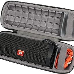 M.G.R.J® Portable Carrying Hard Case Cover for JBL Flip 6 / Flip 5 / Flip 4 / Flip 3 / Flip Essential (Hard|EVA) (Black-Grey)-6