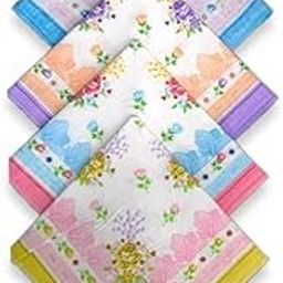 100% Pure Cotton Handkerchief Multicolor LADIES HANKEY NO.550-image-23