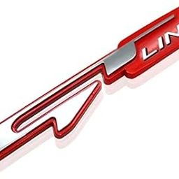 SUKICHI Premium Badge, 3D Premium Car Side Fender Rear Trunk (Design: GT Line) Emblem Logo Badge Decals (RED)-image-19