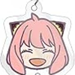 Careflection Spy x Family Anime Cute Anya & Bond Dog hanging Keychain Keyring Keytag-image-3