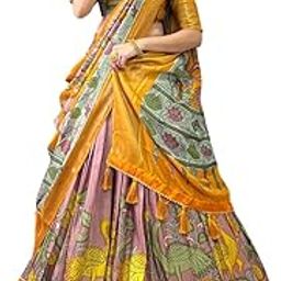 Women's Wedding Special Foil Work Tussar Silk Lehenga Choli For Any Occasion-picture-22