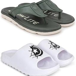 Combo Pack of 2 Slipper/Flip Flops/Slides/Clogs/Sandals for Men (V-Sultan Vs YEE-Cutstar)-image-38
