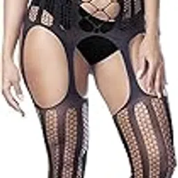 moira Women's Polymide and Elastane Sling Neck Full Body Stocking Free Size-picture-49