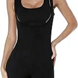 IRIS Neoprene Full Body Shaper Sauna Sweat Suits Hot Slimming Waist Trainer Weight Loss Vest Bodysuit Workout Pants Top with Sleeve Women-image-25