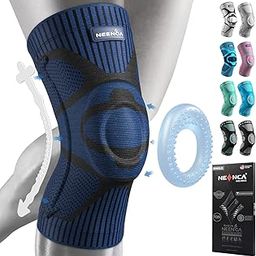 NEENCA Knee Brace with Side Stabilizers & Patella Gel Pads, Adjustable Compression Knee Support Braces for Knee Pain, Meniscus Tear,Arthritis, Joint Pain Relief,Injury Recovery - Single (Dark Blue, L)-13