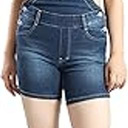 Women's Hotshort Stretchable Denim Dungaree-picture-4