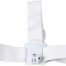 Action Pro Head Strap Mount with Original Anti-Slide Glue Compatible with SJCAM Xiaomi YI GoPro Hero Eken Action Camera (White)-24