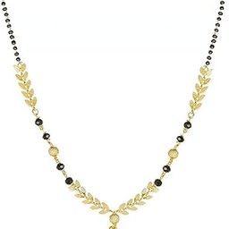 Golden Alloy Gold Plated Mangalsutra For Women-image-17