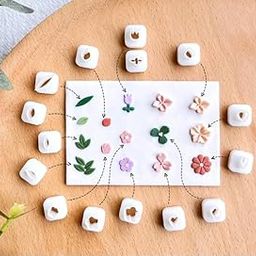 Mini Clay Cutters | Set of 15 | Polymer Clay Tools for Jewellery Making-18