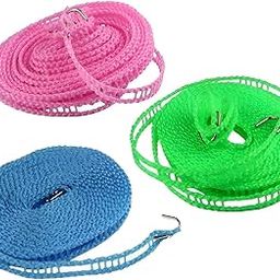 Windproof Anti-Slip Clothes Drying Nylon Rope with Hooks – Portable Laundry Line for Home, Travel & Camping – Adjustable Length, Fence-Style Design, Durable & Easy Setup (5 Meter) (Colour May Vary)-image-9