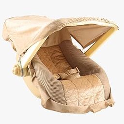 JoyRide DLX Carry Cot & Rocking Chair with Adjustable Handle & Mosquito Net| Large Canopy | 3-Point Safety Lap Belt | Double Cushioned Washable Seats-0