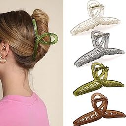 Hair Clips, 4 Pack Big Hair Clips Women Non-slip Jaw Claw Clips for Thick Curly Hair hair clips for women daily use clips for women stylish-32