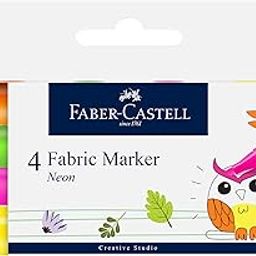 Faber-Castell CREATIVE STUDIO FABRIC MARKER- NEON SET OF 4-image-23