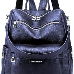Medium 25L Backpack Purse for Women Convertible Travel Vintage PU Leather Shoulder Backpack Ladies Bags-image-28