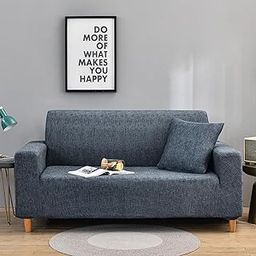 Story@Home Sofa Cover 3 Seater Fully Covered | Stretchable Polyester Spandex Elastic Sofa Cover 3 Seater | Grey Criss Cross Design 3 Seater Sofa Cover for Living Room & Create Your Own Customized Set-image-26