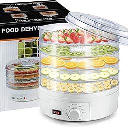 Food Dehydrator with 5 Trays Food Dehydrator Machine for Fruit Vegetable Food Jerky Spice, Meat Drying Machine, Snacks Food Dryer-14