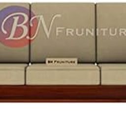 BN Furniture Sheesham Wood 3 Seater Sofa Set for Home Living Room Hall (Honey Finish)-image-90