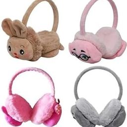 GIRLYZ ATTIRE Winter Faux Fur Bunny Earmuffs, Adjustable Fuzzy Earmuff Headband for Kids & Adults (5 years & above), Pink, Unisex-Kids & Adults-image-23