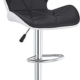Finch Fox Revolving Swivel Height Adjustable Bar Stool | Bar Chair | Restaurant Chair (Black & White)-image-65