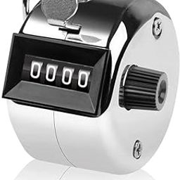 BAOER Tally Counter, 4-Digit Clicker Counter, Metal Hand Tally Counters Clicker Pitch Counter for Counting, Knitting, Coaching, Golf, Lap, Fishing (Pack of 1)-picture-17