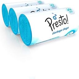 Amazon Brand - Presto! Garbage Bags | Small | 90 Count | 30 Bags X 3 Rolls | 17 X 19 Inches | For Dry Waste | Blue-31