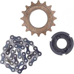 ULTRON Freewheel with chain and frreewheel adapter (16 TOOTH) sprocket set for 24v 250 electric cycle | 24v 250w freewheel chain set-image-57