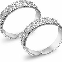 Exclusive 925 Sterling Silver Toe Rings for Women | Gift for Women and Girls | Bichiya for Women Combo | Accessories Jewellery for Women | Certificate of Authenticity-image-18