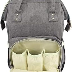 House of Quirk Baby Diaper Bag Maternity Backpack (Grey)-16