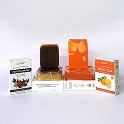 Luxury Handmade Soap Pack – Sandalwood & Orange | Ayurvedic Combo (4 Soaps)-image-35