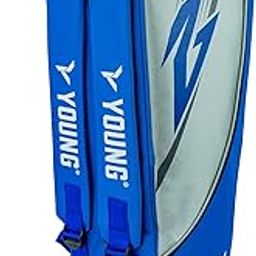 YOUNG R2 Pro Kitbag Double Zipper | Durable Polyester | Side Pouch | Backpack Type Badminton Kitbag (Blue)-23