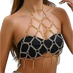 Intimate Chained Honeymoon Lingerie Bra Set Golden-picture-49