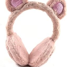 DC DECORIO Latest Style Cute Winter Outdoor Adjustable Ear Muffs Ear Warmer Bear Style for Girls and Women (Dark Brown)-image-44